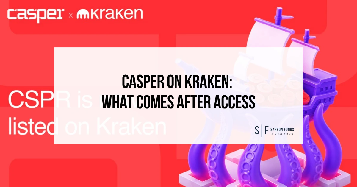 Casper and Kraken branding with the headline “Casper on Kraken: What Comes After Access” and a stylized Kraken graphic.